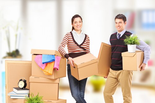 Packed moving boxes ready for a Palmers Green relocation