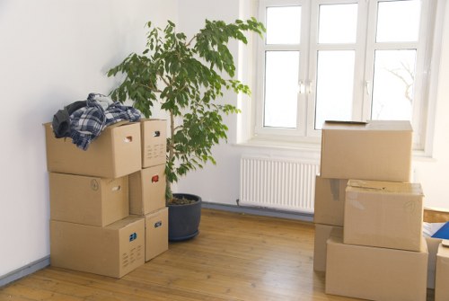 Team member checking access and safety before a move