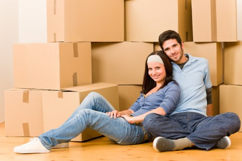 Moving day preparation in a North London home