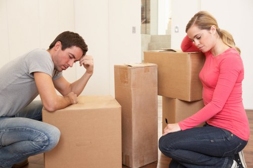Delivery and loading process during a van transport job
