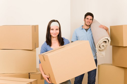 Packed boxes ready for local house removals