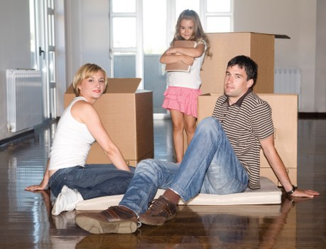 Flat clearance and furniture pick-up in a North London street